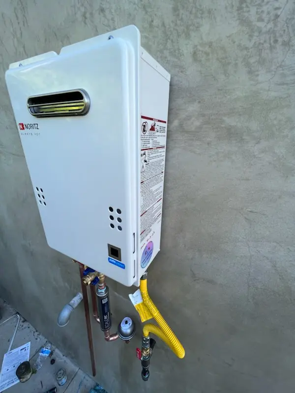 Tankless water heater installation for Hi-Vue Park homes